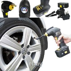 Portable Cordless Tyre Inflator Rechargeable Car Bike Air Compressor Pump 12V