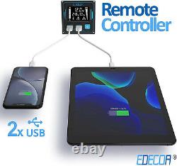 Power Inverter 2000W 4000W DC 12V to AC 240V USB LCD UK Plugs Car Camper EDECOA