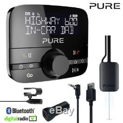 Pure Highway 600 In-Car DAB/DAB+ Digital Radio Adaptor Bluetooth Handsfree Call