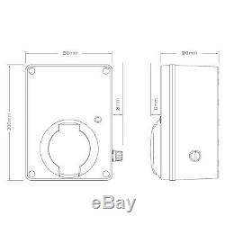 QUBEV EV Charging Unit Type 2 Socket 32 Amp/7.2 kW IP65