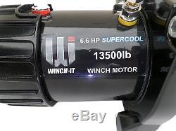 RECOVERY TRUCK WINCH 13500 lb 12v electric 50ft Rope no bunching not 13000