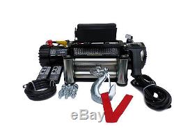 RECOVERY TRUCK WINCH 13500 lb 12v electric 50ft Rope no bunching not 13000