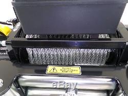 RECOVERY TRUCK WINCH 13500 lb 12v electric 50ft Rope no bunching not 13000