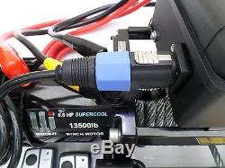 RECOVERY TRUCK WINCH 13500 lb 12v electric 50ft Rope no bunching not 13000