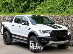 Raptor Style Side Steps Running Boards Pair For Ford Ranger T6 T7 T8 2011-2022