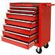 Red Metal 7 Drawer Lockable Tool Chest/box Storage Roller Cabinet/rollcab Cab