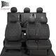 Renault Trafic Crew Cab Front & Rear Seat Covers Leatherette 2024 On 1027 1028