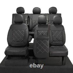 Renault Trafic Crew Cab Front & Rear Seat Covers Leatherette 2024 On 1027 1028