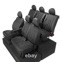 Renault Trafic Crew Cab Front & Rear Seat Covers Leatherette 2024 On 1027 1028