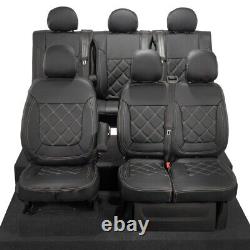 Renault Trafic Crew Cab Front & Rear Seat Covers Leatherette 2024 On 1027 1028