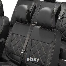 Renault Trafic Crew Cab Front & Rear Seat Covers Leatherette 2024 On 1027 1028