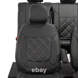 Renault Trafic Crew Cab Front & Rear Seat Covers Leatherette 2024 On 1027 1028