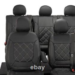 Renault Trafic Crew Cab Front & Rear Seat Covers Leatherette 2024 On 1027 1028