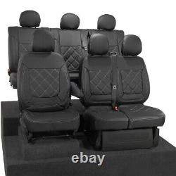 Renault Trafic Crew Cab Front & Rear Seat Covers Leatherette 2024 On 1027 1028