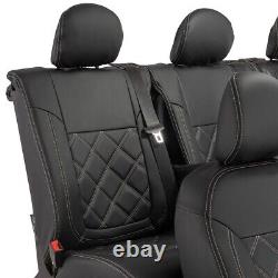 Renault Trafic Crew Cab Front & Rear Seat Covers Leatherette 2024 On 1027 1028