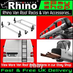 Rhino 3M Van Roof Rack Bars Universal Conduit Trunking Carrier Copper Pipe Tube