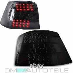 SET 2xVW Golf 4 MK4 IV FULL LED Rear Lights Deep Black Edition Tail Lights 97-03