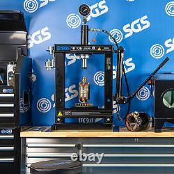 SGS 10 Tonne Workshop Bench Hydraulic Press With Mandrels