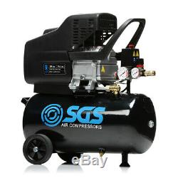 SGS 24 Litre Direct Drive Air Compressor 9.6CFM, 2.5HP, 24L
