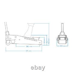 SGS 3 Ton Heavy Duty Trolley Jack