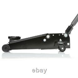 SGS 3 Ton Heavy Duty Trolley Jack With 4 Ton Ratchet Axle Stands
