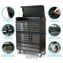 SGS 41 Professional 14 Drawer Stainless Steel Tool Chest & Roller Cabinet