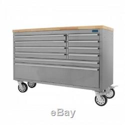 SGS 55 Stainless Steel 10 Drawer Work Bench Tool Box Chest Cabinet