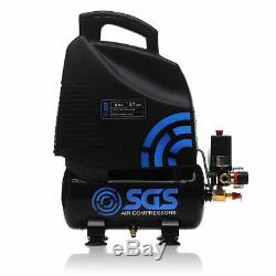 SGS 6 Litre Oil-Less Direct Drive Air Compressor 5.7CFM, 1.5HP, 6L