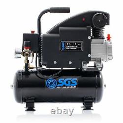 SGS 8 Litre Direct Drive Portable Air Compressor 5.5CFM, 1.1HP, 8L