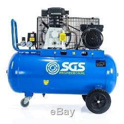 SGS 90 Litre Belt Drive Air Compressor With FREE Oil