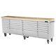 Sgs 96 Stainless Steel 24 Drawer Work Bench Tool Chest Cabinet