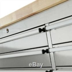 SGS 96 Stainless Steel 24 Drawer Work Bench Tool Chest Cabinet