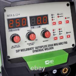 SIP WELDMATE AUTOPLUS 250A MIG/ARC/TIG Synergic Welder
