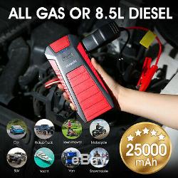 SUAOKI 2500A 25000mAh Jump Starter Power Bank Booster Battery for 12V Car Boat