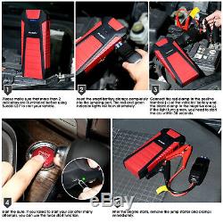 SUAOKI 2500A 25000mAh Jump Starter Power Bank Booster Battery for 12V Car Boat