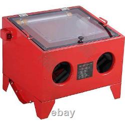 Sandblaster Sand Blaster Blasting Blast SandBlasting Bead Cabinet 90L LED Light