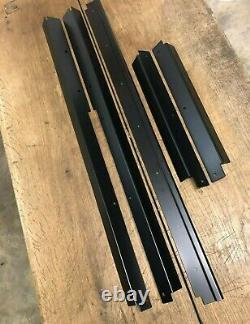 Satin BLACK FRONT MIDDLE & REAR carpet retainer trims fits Land Rover Defender