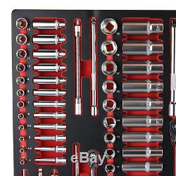 Sealey TBTP02 Tool Tray with Socket Set 91 Piece 1/4, 3/8 & 1/2 Square Drive