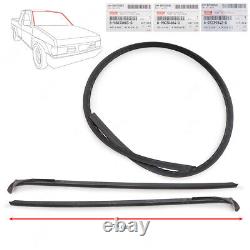 Set Front Windshield Reveal Molding Seal Rubber Fits Isuzu D-Max Dmax 2003 2010