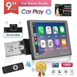 Single 1 Din 9 Car Radio Apple/Andriod CarPlay Touch Screen Stereo Bluetooth