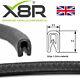 Small Flexible Metal Reinforced Rubber Edge Trim 6.5mm 9.5mm Fits 1mm 2mm
