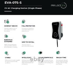 Smart Electric Car Charger EV PHEV Charge Point 7kw / 32amp Output Fast type 2