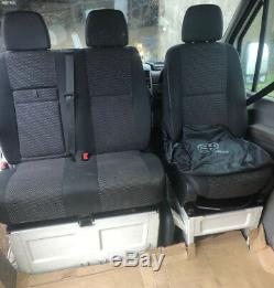 Sprinter VW Crafter Single Swivel Seat Base, Double Compatible M1 Pull Tested