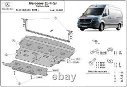 Steel skid plate / sump guard for Mercedes Sprinter-FWD (2018-2025)