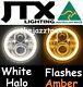 Suzuki Sierra Sj80 Sj80v Lj80 1pr Led Halo 7 Headlights Lights Flash Amber