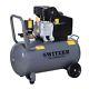 Switzer Air Compressor 50l Litre Ltr 2.5hp 8 Bar 230v 9.6cfm + Wheel Ac001 Grey