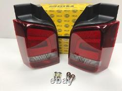 T5 T5.1 Sportline Rear Lights Smoked 03 15 Set Genuine Hella OEM (Tailgate)