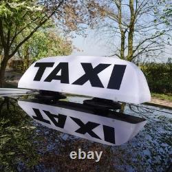 Taxi Sign for Glass Roof Vacuum Suction Mounted Illuminated Light Up 24