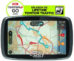 TomTom GO 5000 M Europa Lifetime HD-Traffic + Free 3D Maps EU XXL Tap&Go GPS WOW
