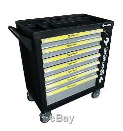 Tool Trolley Cabinet with Tools Steel Workshop Storage Chest Carrier ToolBox